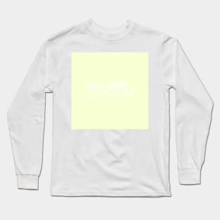 Tsundere Heart Button - Spring Green Long Sleeve T-Shirt